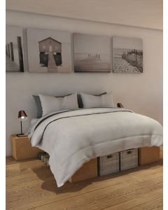 Queen size bed with nightstands - Cascais
